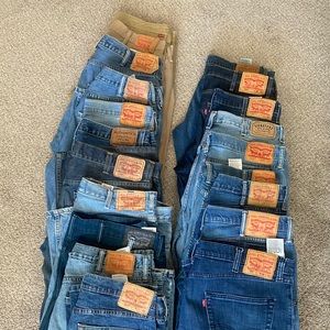 LEVI JEANS - MENS - GOOD CONDITION - BULK BUY